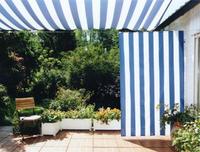 Kit completo toldo vertical - Rayas de bloco azul-blanco