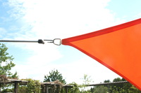 Toldo / Vela triangular 360 cm - polister - terracota