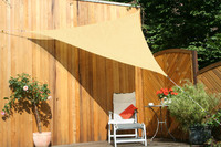 Toldo Triangular 3,0 x 3,0 x 3,0 m - lona sombral, color de trigo