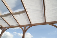 Sonnensegel Wintergarten - 91 x 220 cm - uni wei�