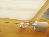 Sonnensegel Terrassendach - 91 x 330 cm - uni wei�