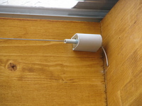 Sonnensegel Terrassendach - 61 x 330 cm - uni wei�