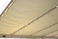 Sonnensegel Glasdach -  88 x 275 cm - uni hell elfenbein