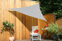 Toldo Triangular 3,0 x 3,0 x 3,0 m - lona sombral, gris claro