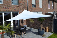 Toldo / Vela triangular 360 cm - polister - blanco