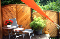 Toldo / Vela triangular 460 cm - polister - terracota