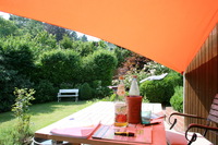 Toldo / Vela triangular 460 cm - polister - terracota