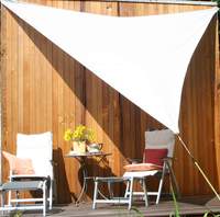 Toldo / Vela triangular 460 cm - polister - blanco