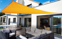 Toldo / Vela triangular 460 cm - polister - amarillo