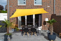 Toldo / vela rectangular 2,5 x 3 m - amarillo sol
