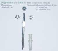 Tornillo duplo M6x90 mm - accesorio Apoyo para Enredaderas