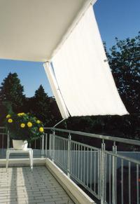 Toldo de Sol prefabricado 270x140 cm - unicolor blanco