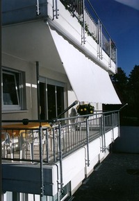 Toldo de Sol prefabricado 270x140 cm - unicolor blanco