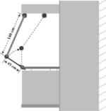 Kit completo Balc�n-II con toldo de sol 270 x 140 cm rayas blanco azul #8