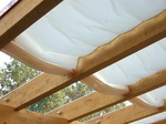 Sonnensegel Terrassendach - 68 x 330 cm - uni wei� #9