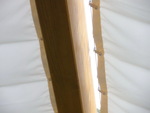Sonnensegel Terrassendach  68 x 275 cm - uni wei� #10