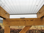 Sonnensegel Terrassendach - 61 x 330 cm - uni wei� #10