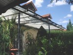 Sonnensegel Terrassendach - 61 x 330 cm - uni wei� #13