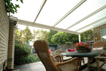 Sonnensegel Glasdach -  88 x 275 cm - uni hell elfenbein #12