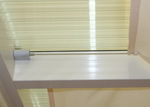 Sonnensegel Glasdach -  88 x 275 cm - uni hell elfenbein #8