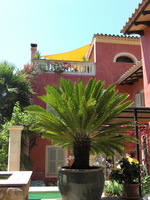 Toldo Triangular 3,6 x 3,6 x 3,6 m - lona sombral, color de trigo #10