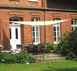 Toldo Triangular 5,0 x 5,0 x 5,0 m - lona sombral, color de trigo #9