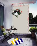 {{ txt_packung }} - Kit completo toldo vertical - unicolor blanco