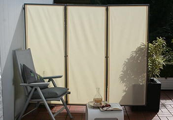 Pantalla mvil y pantalla cortavientos